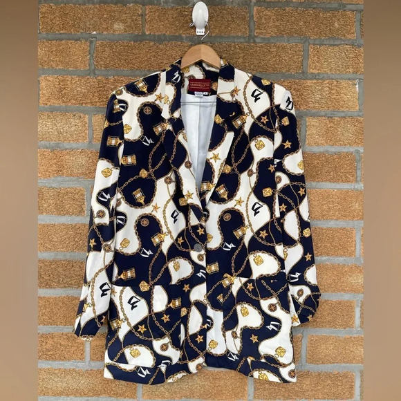 Graham & Gunn Jackets & Blazers - Graham & Gunn Women's Nautical silk blazer size 14